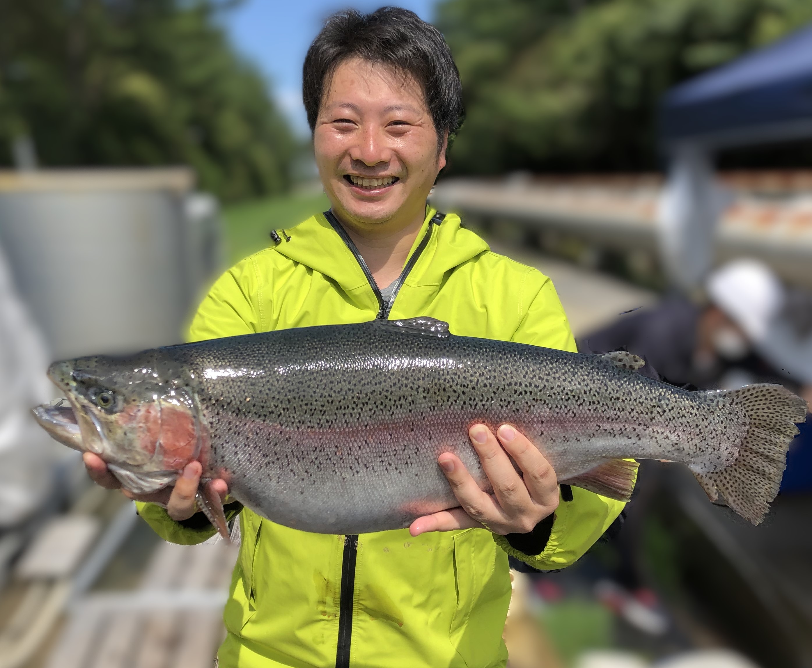 みらいサーモンの取上げ